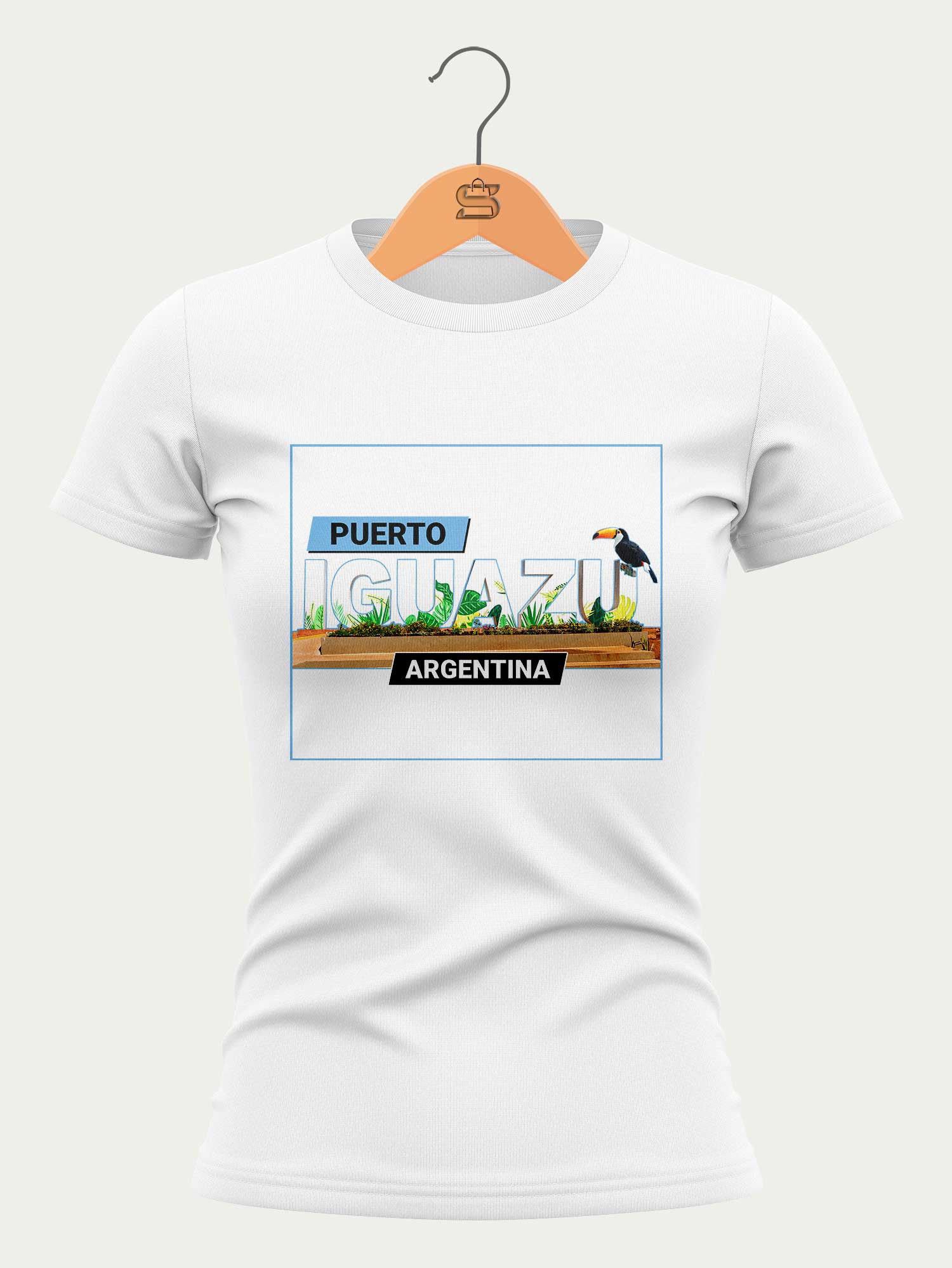 Camiseta Puerto Iguazú Argentina - Branca - Feminina