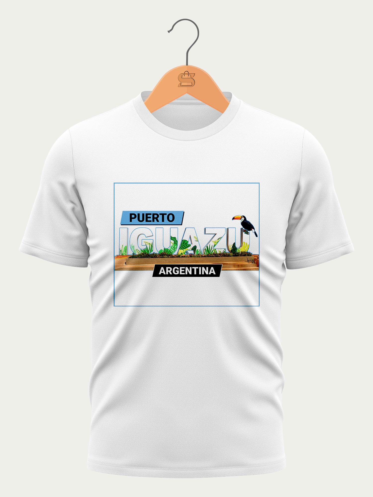 Camiseta Puerto Iguazú Argentina - Branca - Masculina